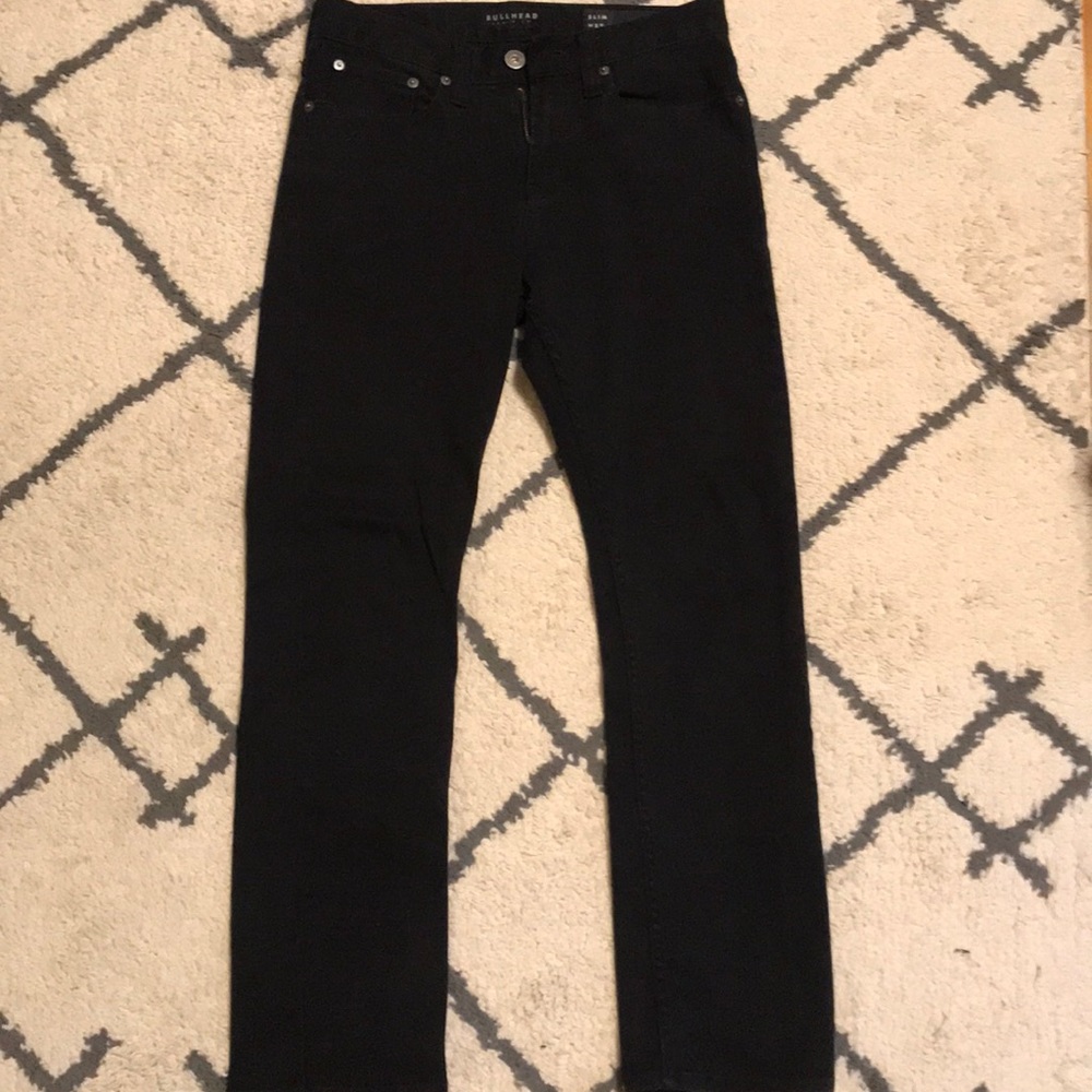 Two Pairs Bullhead Denim Jeans Black and Grey